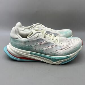 Adidas Supernova Prima Running Shoes Women Size 6 White Teal Comfort Sneakers